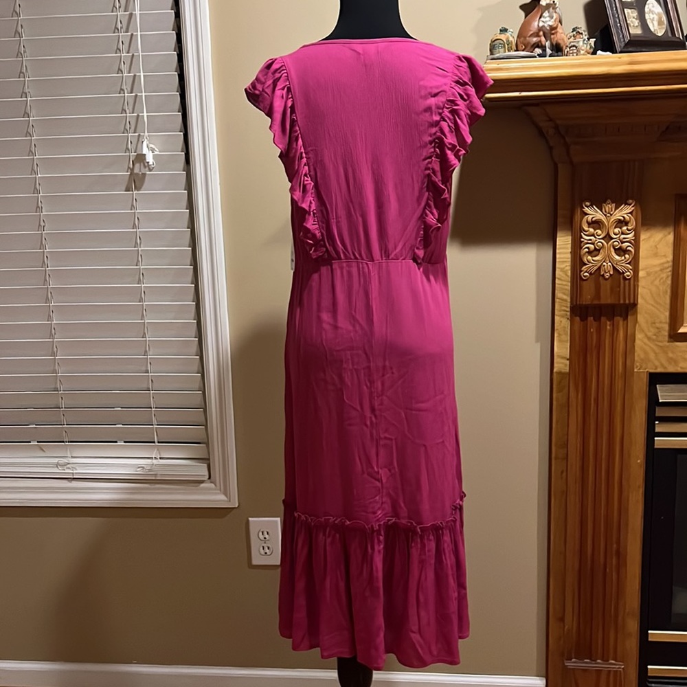 New with tags! Time and Tru Woven Ruffle Dress - Picture 7 of 8